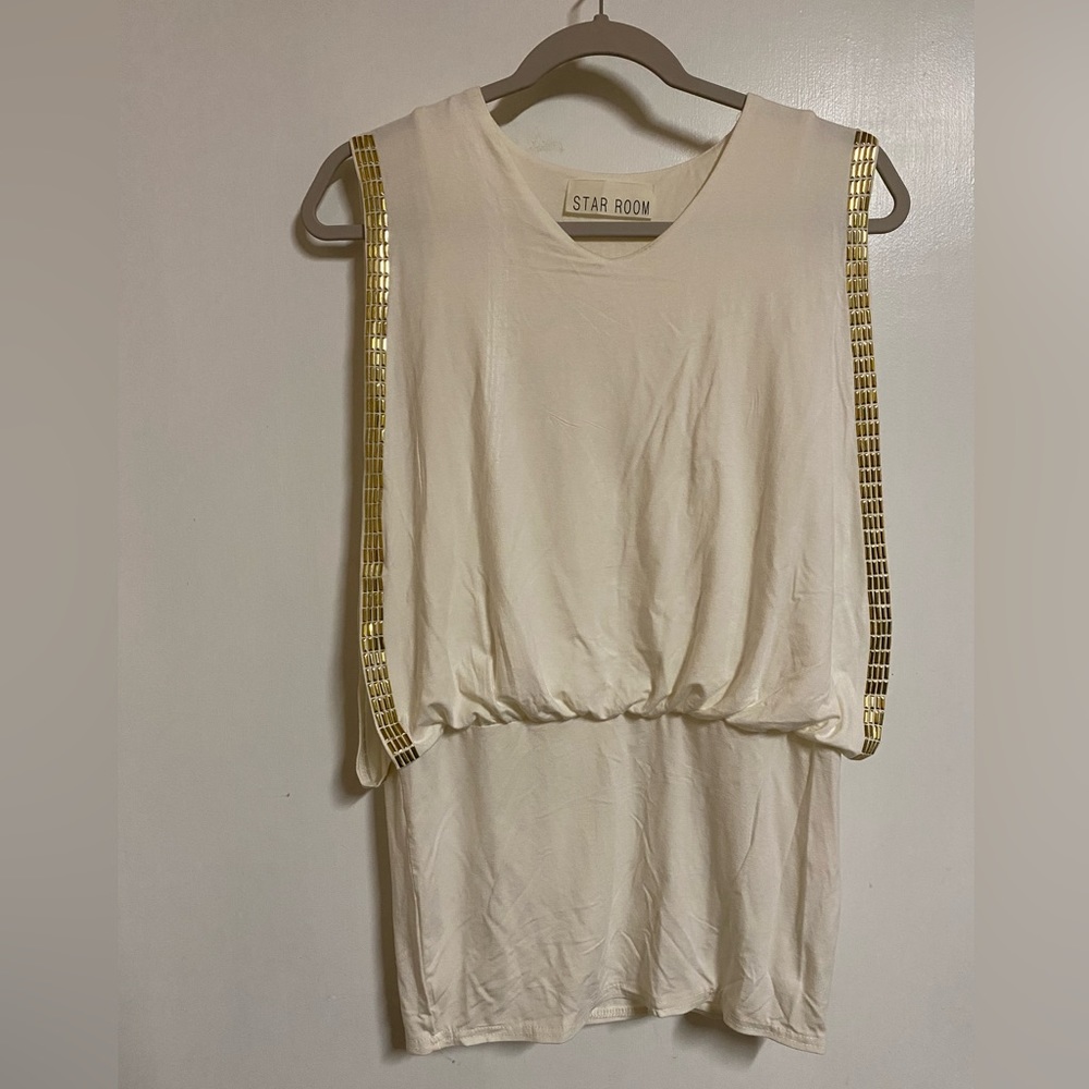 Super soft off-white top or mini dress with leggings
